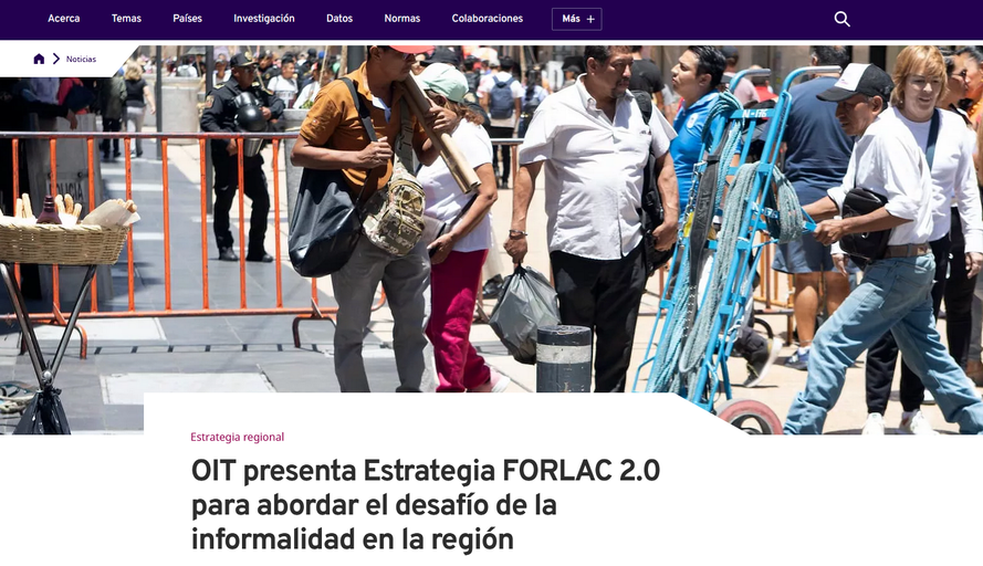 Oit presenta estrategia forlac 2 para abordar informalidad