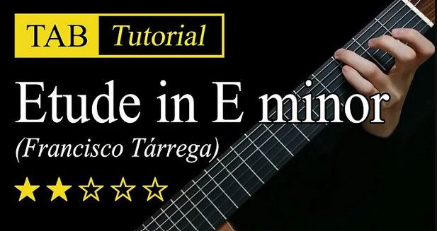Etude in Em - Tarrega