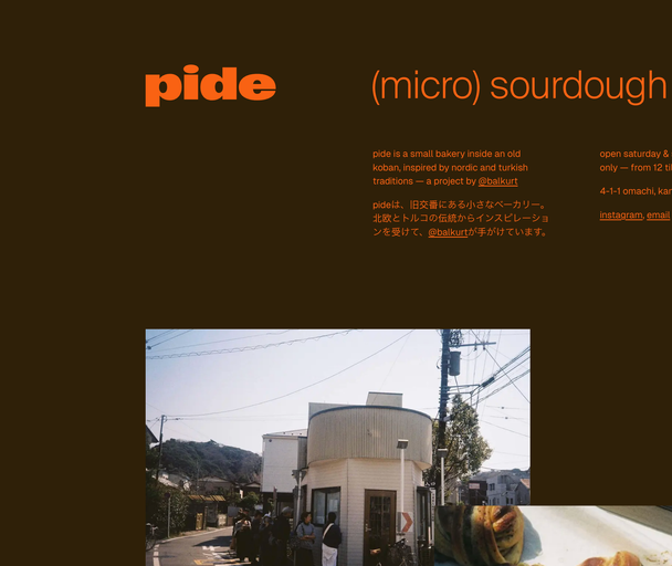 pide (micro) sourdough bakery